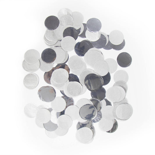 Confetti groot Zilver