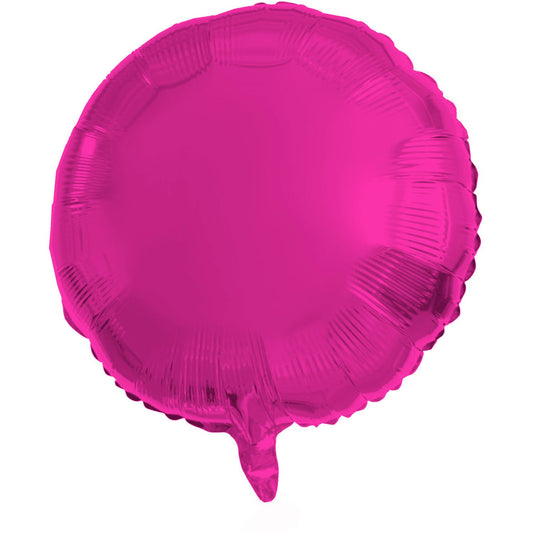 Folie ballon glans Roze rond