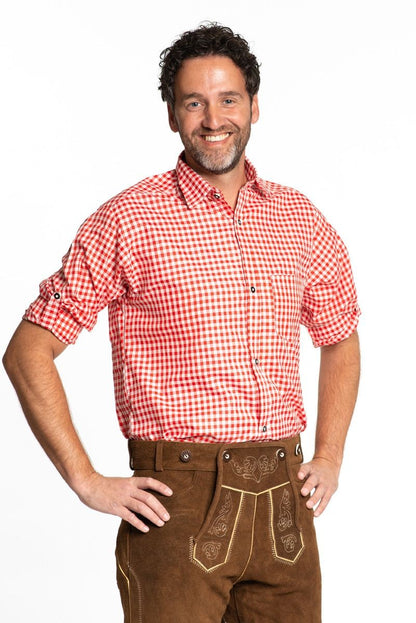 Oktoberfeest Blouse Rood Wit