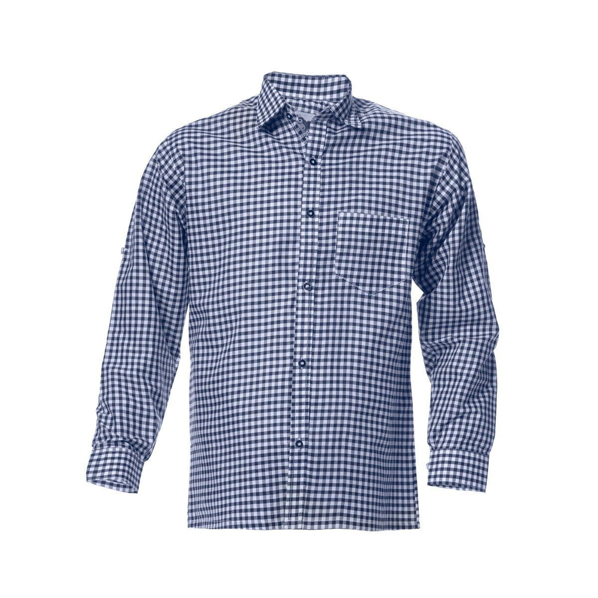 Oktoberfeest Blouse Blauw Wit