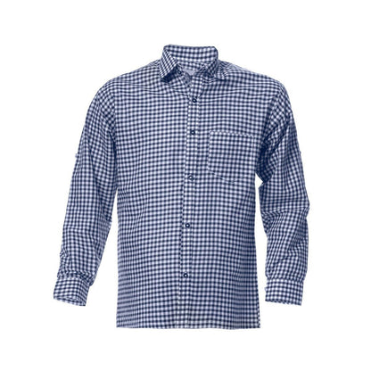 Oktoberfeest Blouse Blauw Wit
