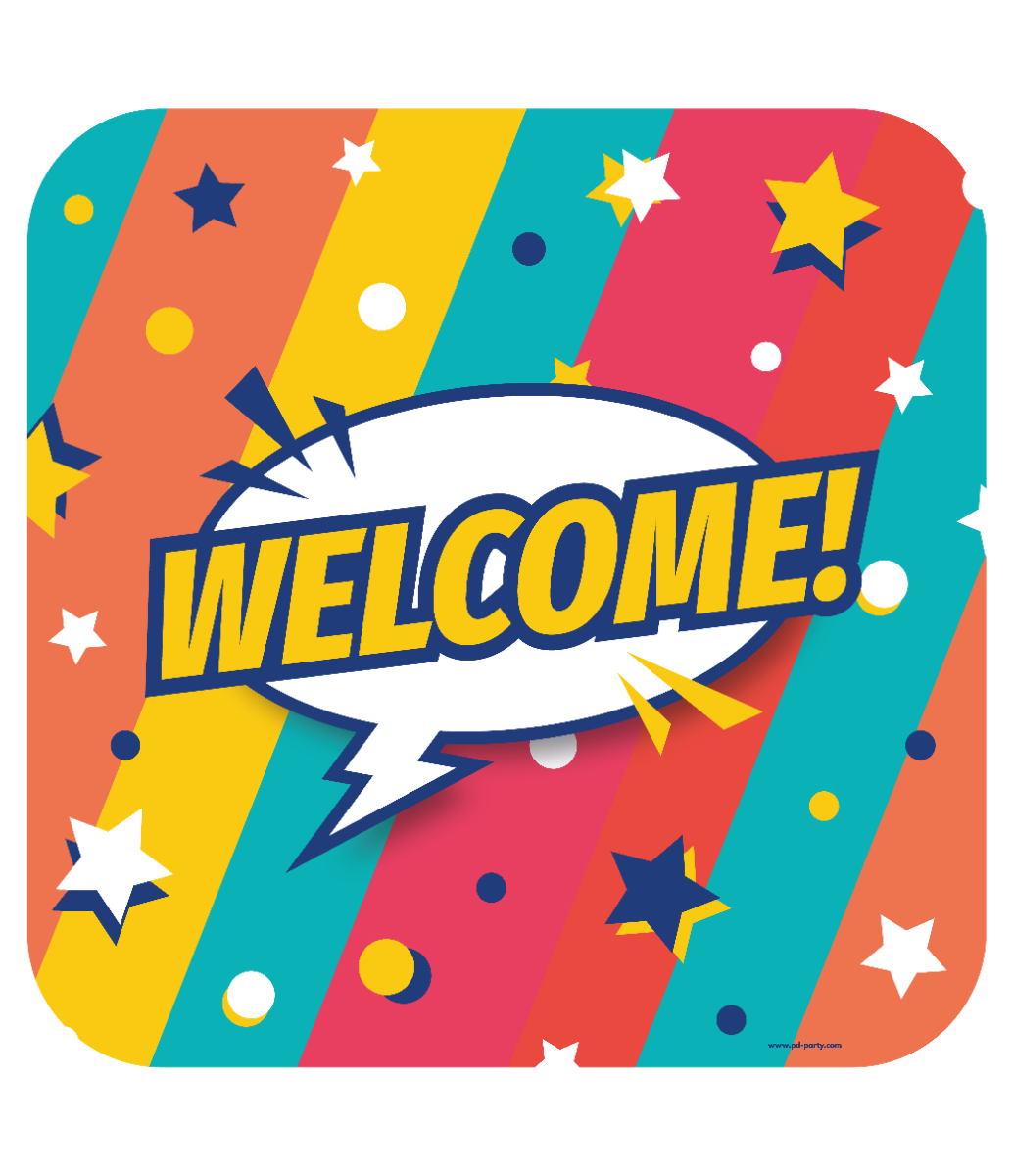 Huldeschild Welcome