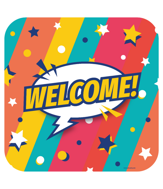Huldeschild Welcome