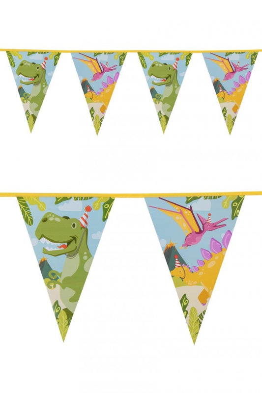 Vlaggenlijn Dino party