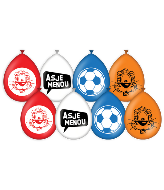 Loeki Ballonnen rood wit blauw