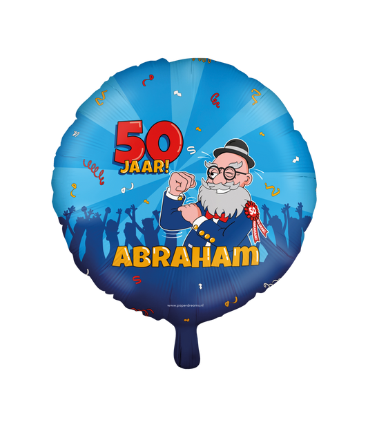 Folieballon Abraham cartoon