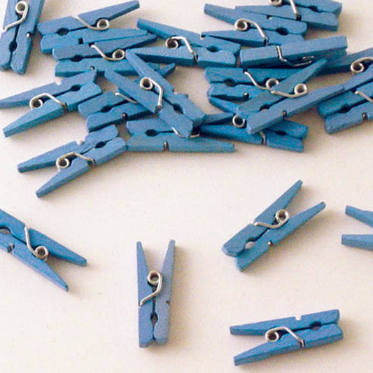 Mini Wasknijpers blauw