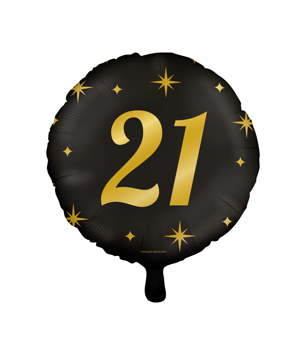 Folieballon 21 jaar