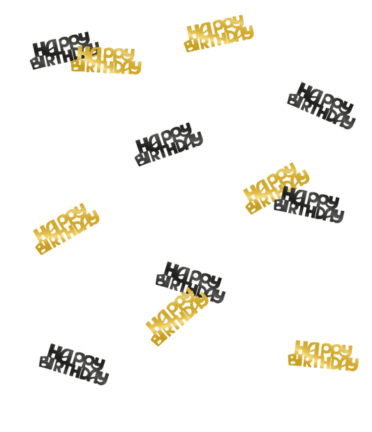 Classy Confetti Happy Birthday