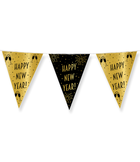 Vlaggenlijn Happy New Year