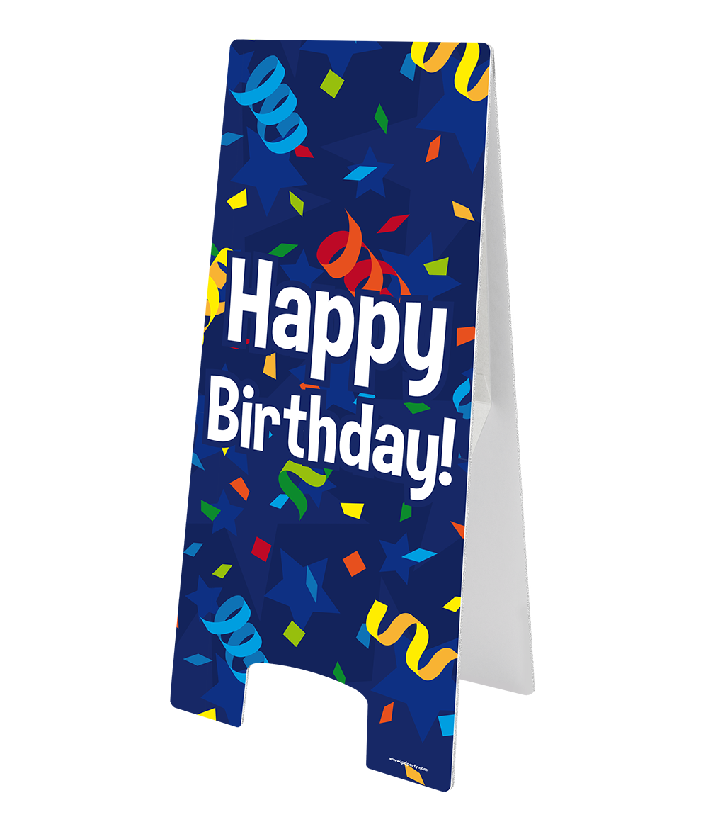 Warning Sign Happy Birthday