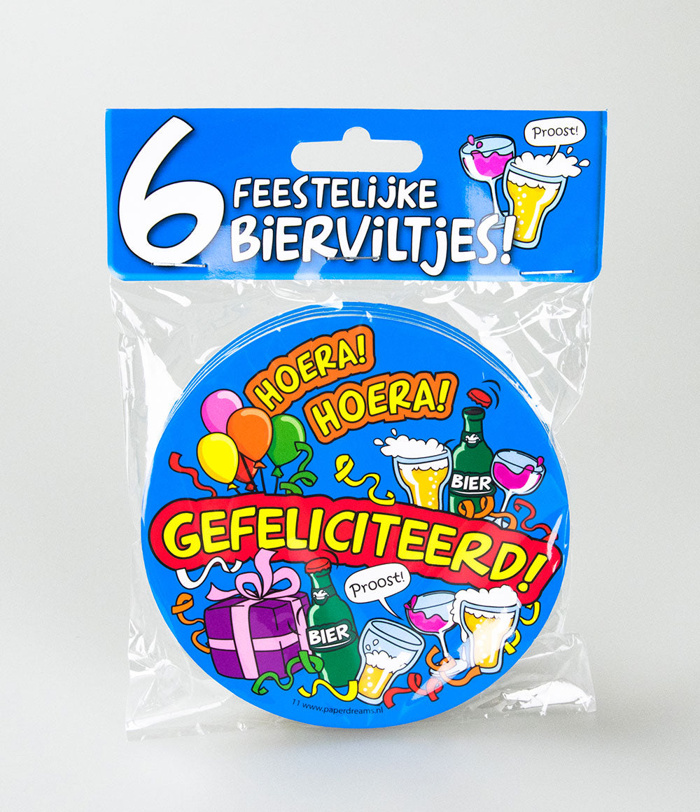 Bierviltjes Gefeliciteerd