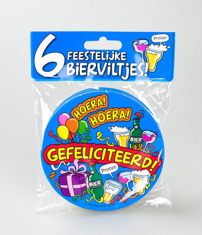 Bierviltjes Gefeliciteerd