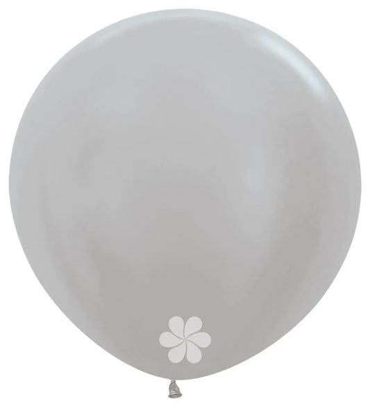 Ballon Pearl Silver 91cm