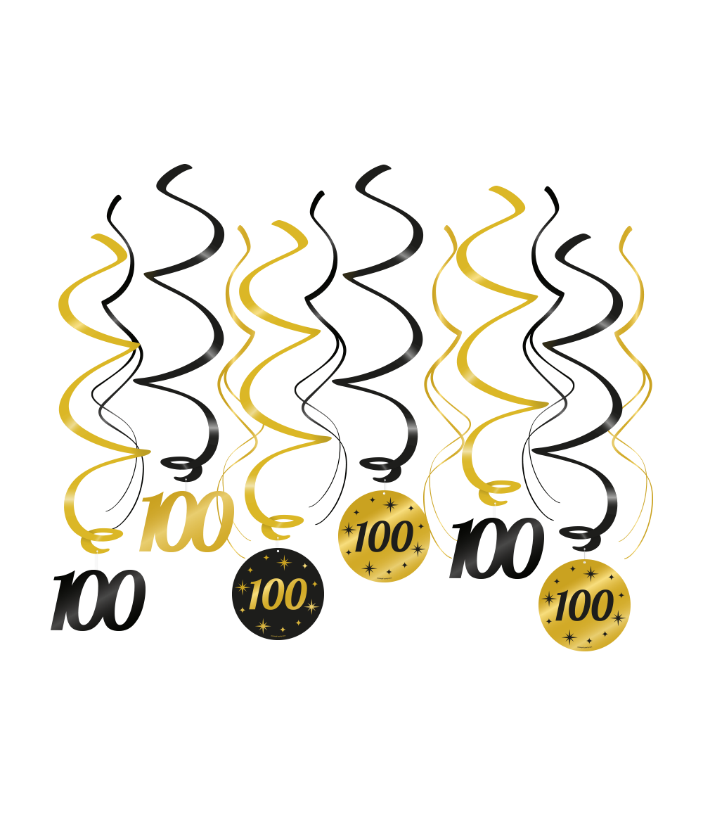 Classy Swirl decoratie 100 jaar