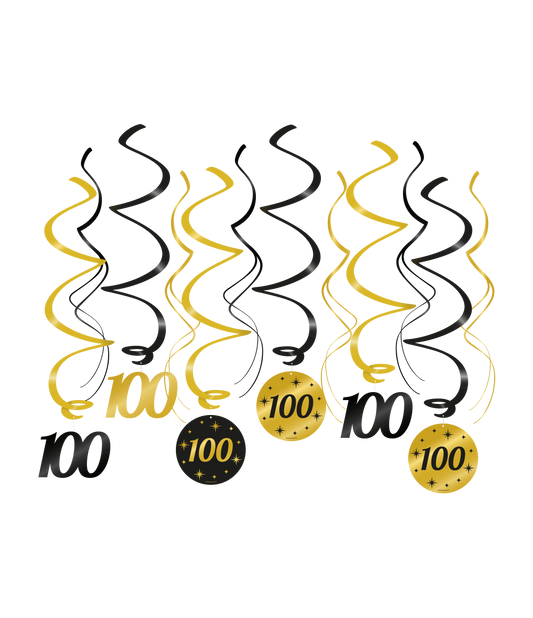 Classy Swirl decoratie 100 jaar