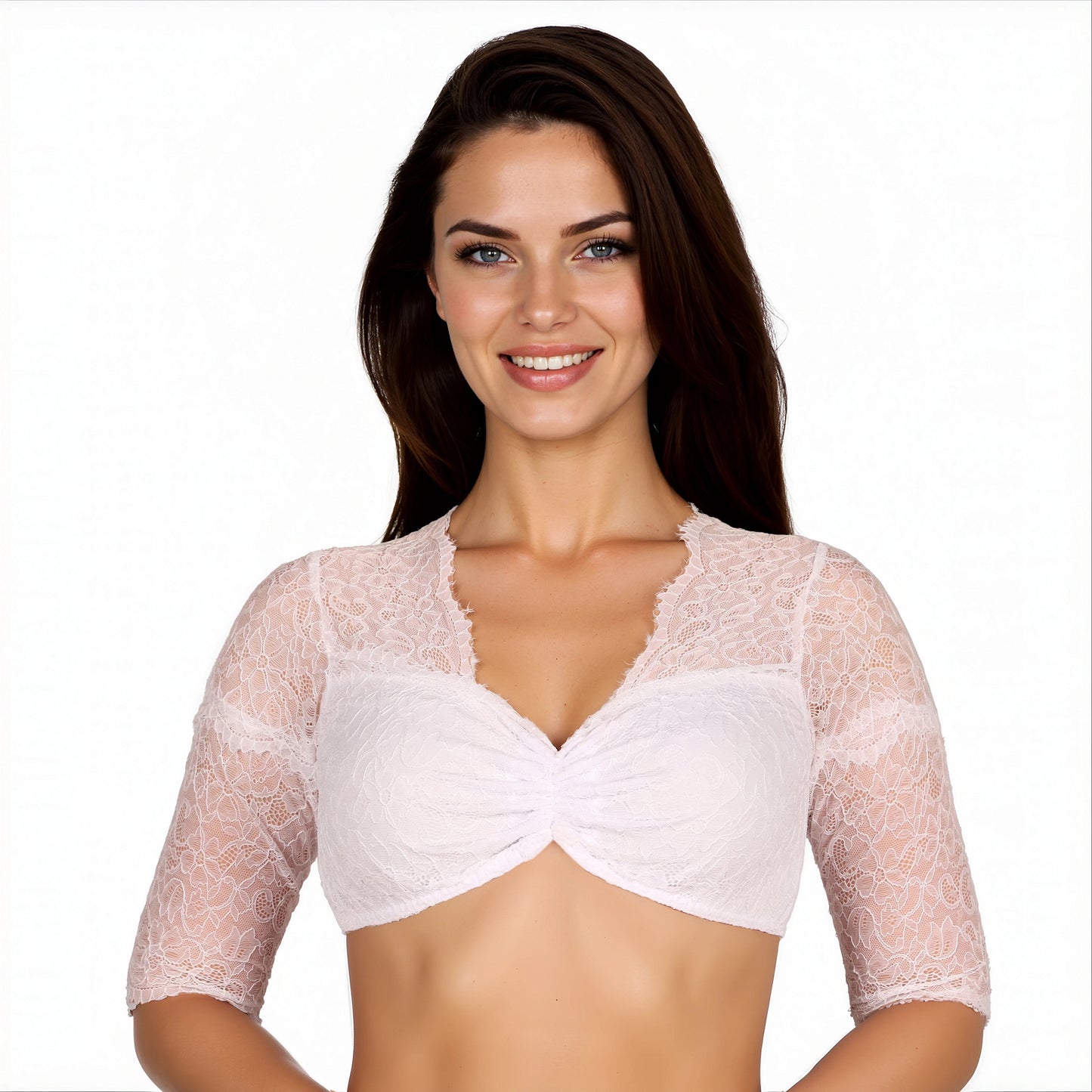 Dirndl Blouse Lore wit