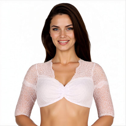 Dirndl Blouse Lore wit