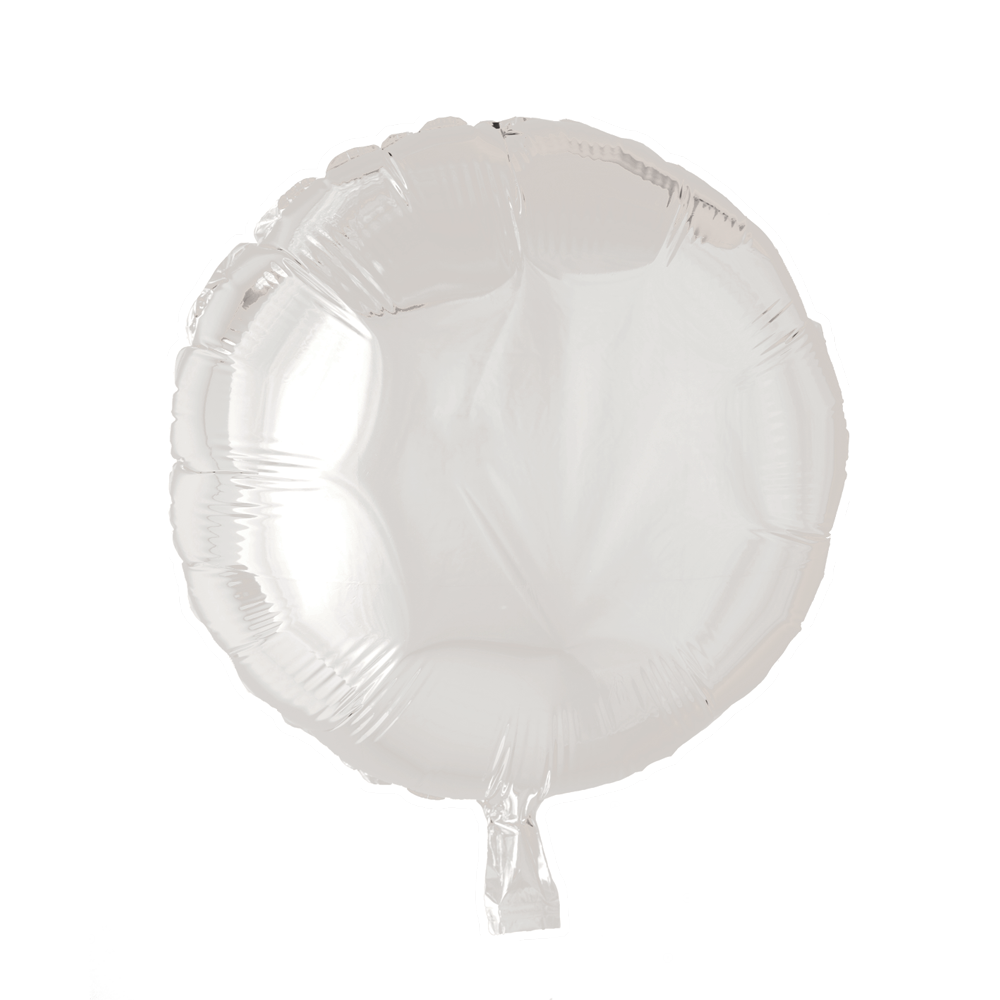 Folie ballon mat Wit rond