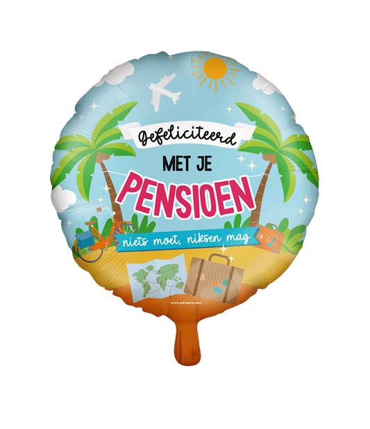 Folieballon Gefeliciteerd Pensioen