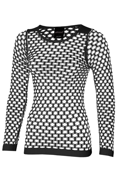 Netshirt Zwart