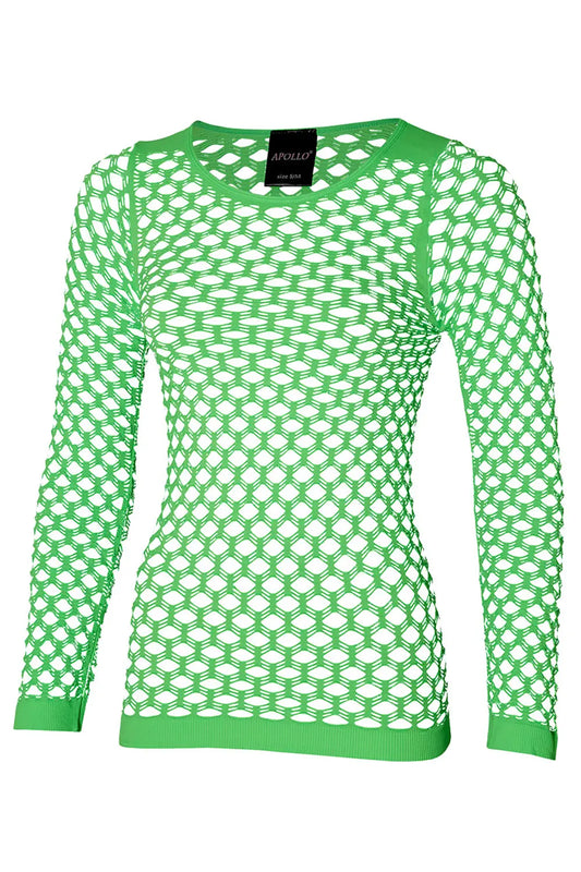 Netshirt neon Groen