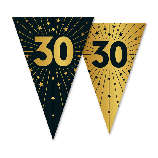 Vlaggenlijn 30 jaar Zwart Goud