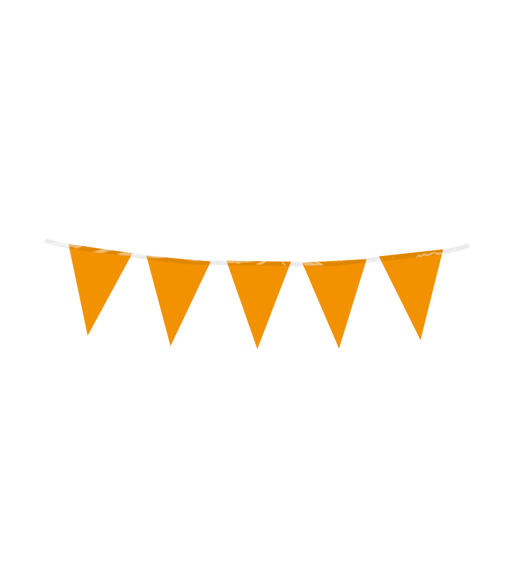 Vlaggenlijn Oranje klein