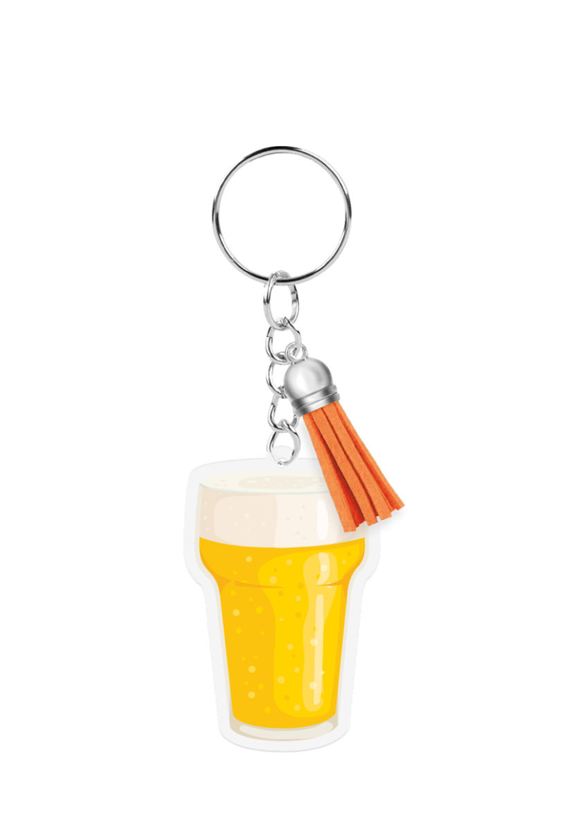 Sleutelhanger Bierglas