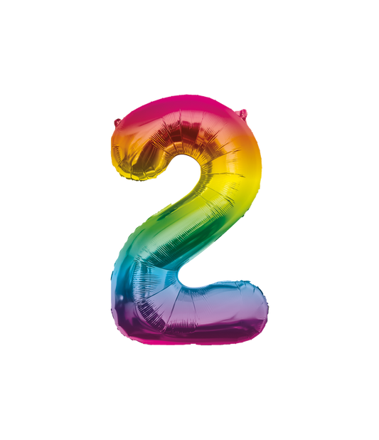 Grote Folieballon 2 regenboog