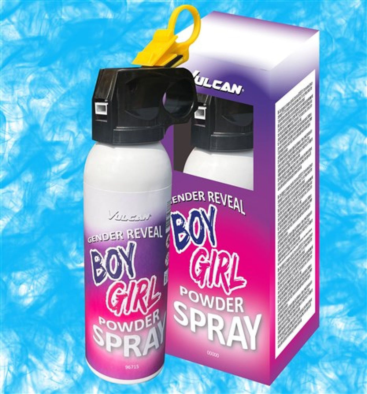 Gender Reveal Poeder Spray blauw