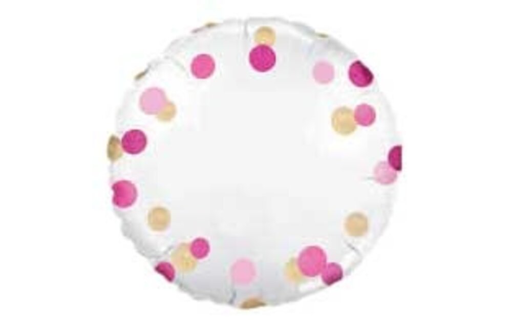 Folie ballon Rond Blanco Rose Goud