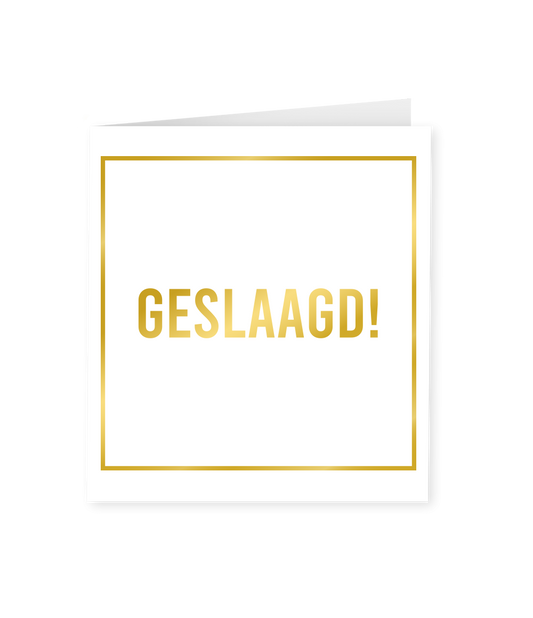 Wenskaart Geslaagd